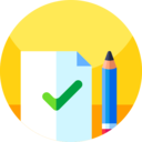 business and finance,pencil,seo and web,files and folders,checking,check mark,approve