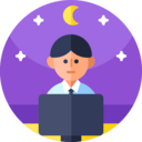 business and finance,computer,people,night,worker,working,shift