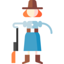 woman,people,humanpictos,weapon,western,rifle,cowgirl,wild west,gunslinger ok 