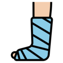 healthcare and medical,bandage,broken leg,orthopedic,plaster,fracture,broken bone,plastered foot,splint