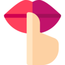 finger,communications,message,talk,chat bubble,mouth,lip,secret,trust,trustworthy,whisper