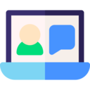 laptop,communications,chat,operator,videocall,web cam,work from home,videoconference,teleconference