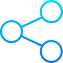 ui,share,interface,multimedia,files,communications,social media,shapes,sharing,connector,circles,social network