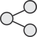 ui,share,interface,multimedia,files,communications,social media,shapes,sharing,connector,circles,social network