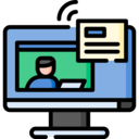 computer,professions and jobs,communications,monitor,online,work,videocall,conference,work from home,freelancer