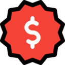 dollar,business,commerce and shopping,heart,star,coin,design,shapes,sticker,badge,new,dollar symbol,badges