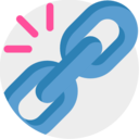 ui,interface,link,seo and web,Tools and utensils,connection,chain,linked,broken link,broken,unbreakable