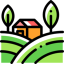 country,house,landscape,nature,field,hills,farming and gardening,farm,rural,fields