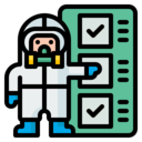 virus,healthcare and medical,list,checking,tasks,tick,checkbox,done,hazmat