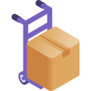 shipping and delivery,parcel,delivery,box,bulk,cart,trolley,warehouse,courier