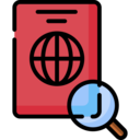 security,magnifying glass,loupe,passport
