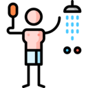 medical,travel,healthcare and medical,wash,water,signaling,clean,shower,stick man
