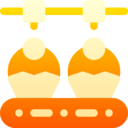 food,food and restaurant,industry,factory,machine,process,robotic arm,production,cupcakes,manufacture,conveyor belt ok 