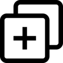 ui,interface,add,multimedia option,square