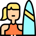 sports and competition,woman,avatar,user,profile,people,social,urban tribe,surfer