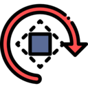 arrows,arrow,right,rotate,button