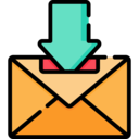 interface,download,envelope,communications,email,down arrow,downloading ok 