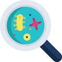healthcare and medical,healthcare,magnifying glass,loupe,sickness,disease,germs ok 