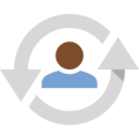 multimedia,arrows,user,reload,refresh,stick man