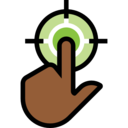 symbol,click,finger,gesture,hand,gestures,hands and gestures,tap,outlined,one,click here,haw gestures stroke