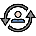 multimedia,arrows,user,reload,refresh,stick man