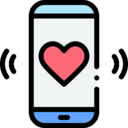 technology,smartphone,communications,phone,heart,app,touch screen,mobile phone,cellphone,love,date,love and romance