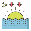 sun,weather,nature,sunset,sea,beach sunset,evening
