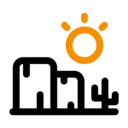 sun,landscape,nature,desert