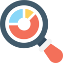 business and finance,analytics,seo and web,loupe,line chart,chart,data analytics,analysis,pie graphic