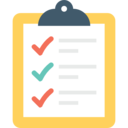 seo and web,education,miscellaneous,Tools and utensils,clipboard,list,verification,checking,tasks,outcome