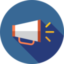 commerce and shopping,megaphone,communications,Tools and utensils,promotion,shout,protest,announcer,loudspeaker