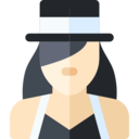 fashion,woman,avatar,hat,user,profile,people,social,black,urban tribe,gothic