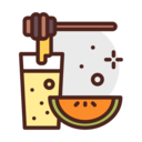 food and restaurant,lemon,honey,lemonade,orange,dipper