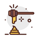 food,food and restaurant,honey,bee,spoon,honey dipper,dipper