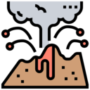 ecology and environment,smoke,pollution,volcano,eruption,lava,Natural disaster,lanscape