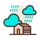 house,weather,rain,farm,clouds