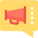 ui,megaphone,speech bubble,communications,Tools and utensils,shout,protest,announcer,loudspeaker,announce ok 