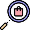 magnifying glass,commerce and shopping,shop,shopping,search,loupe,zoom,shopping bag,purchase,product