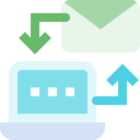 ui,electronics,arrows,laptop,mail,envelope,communications,email,sending,data transfer,directions,sync
