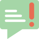 ui,interface,mail,communications,chat,email,notification,exclamation mark,alert,exclamation,message,chat bubble,shapes and symbols