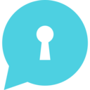 security,speech bubble,communications,chat,social media,shapes,lock,key,comment,chat bubble,dialogue,keyhole,chat balloon