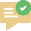 interface,conversation,communications,chat,check mark,message,comment,bubble speech,chat bubble,shapes and symbols,dialogue