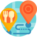 food and restaurant,interface,signs,maps and location,pin,map location,placeholder,location,restaurant,location pin,cutlery ok 