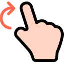 finger,multimedia option,rotate,hands,gestures