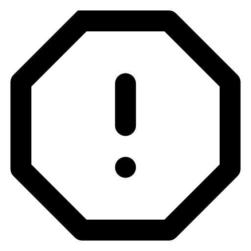 Octagon, alert icon