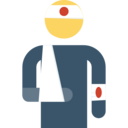 medical,healthcare and medical,people,humanpictos,men,first aid,injury,injured,accident