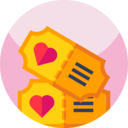 entertainment,cinema,files and folders,heart,date,pass,love and romance,ticket,show ok 