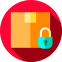shipping and delivery,business,security,delivery,box,padlock,lock,locked,up arrow,package,packaging,fragile,cardboard ok 