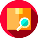 shipping and delivery,delivery,box,magnifying glass,search,loupe,package,packaging,cardboard ok 