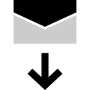 interface,download,arrow,mail,communications,email,mails,down arrow,downloading,down ok 